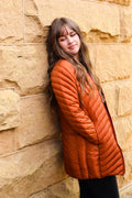 Ladies Thigh Jacket | Classic Colours Ember Down