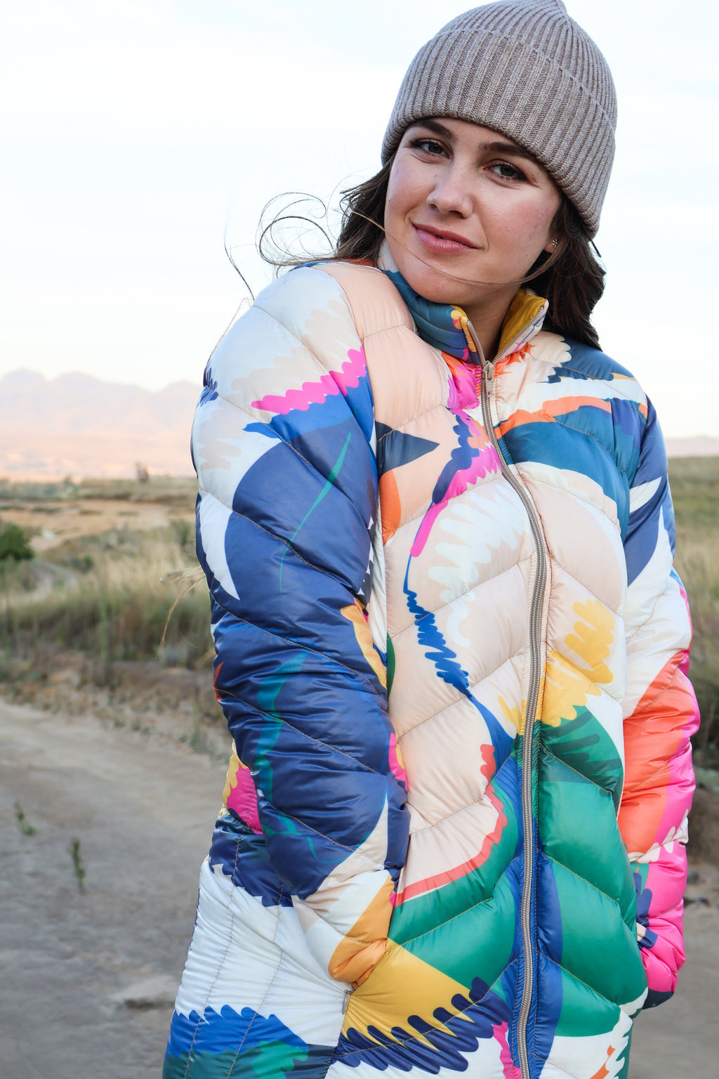 Ladies Thigh Jacket - Printed